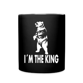 King Bear Brown Bear Wild Animal Rights Activists Cadeau - Mug uni - noir - Devant