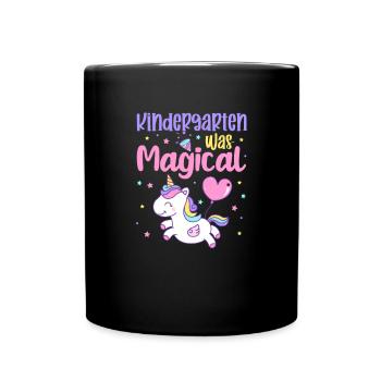 Kindergarten Child School Enrollment School Gift - Full Colour Mug - black - Front