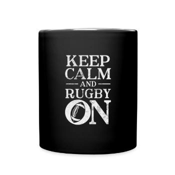 Rugby Club Rugby Team Football Sports Gift - Full Colour Mug - black - Front