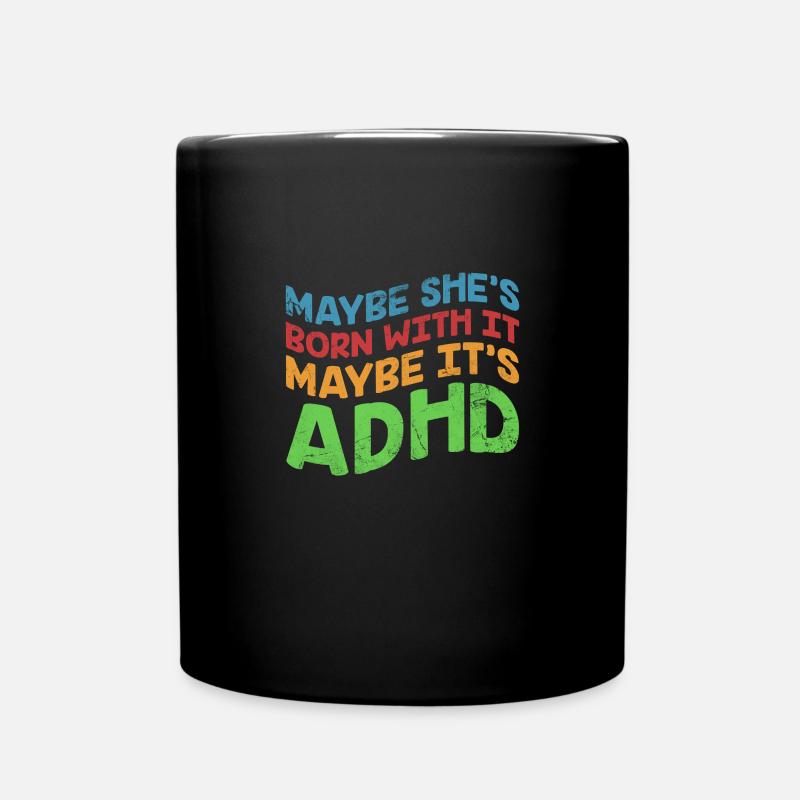 ADHS - Tasse einfarbig - Schwarz