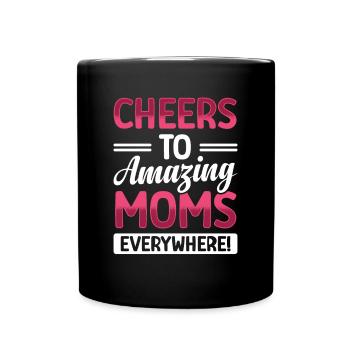 Bravo aux grandes mères - Mug uni - noir - Devant
