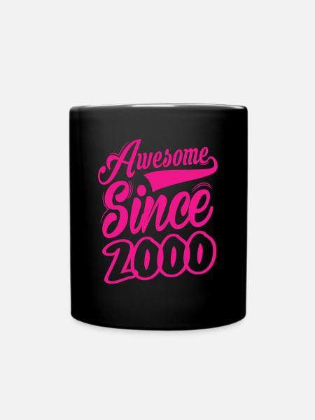Awesome Since 2000 - Tasse einfarbig - Schwarz
