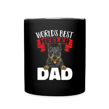 Australian Cattle Dog Red Blue Heeler - Tasse einfarbig - Schwarz - Vorne