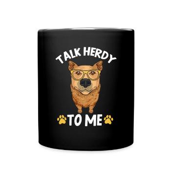 Australian Cattle Dog Red Blue Heeler - Tasse einfarbig - Schwarz - Vorne