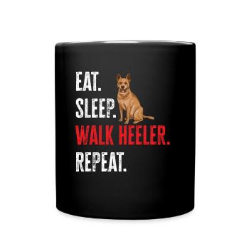 Australian Cattle Dog Red Blue Heeler - Full Colour Mug - black - Front