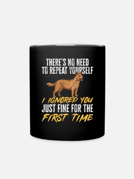 Bouvier australien Red Blue Heeler - Mug uni - noir