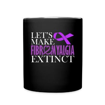 Wir Wollen Fibromyalgie Ausrotten - Tasse einfarbig - Schwarz - Vorne