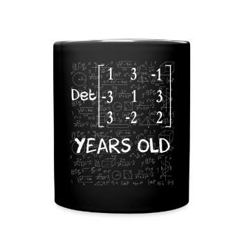 50th anniversary 50 years matrix determinant - Full Colour Mug - black - Front