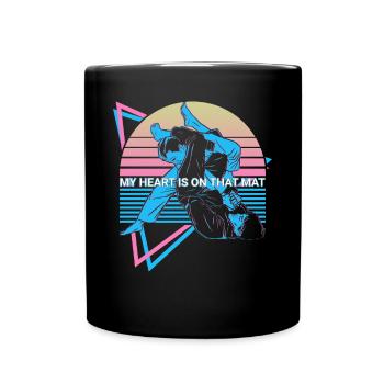 Jiu Jitsu BJJ Retro - Full Colour Mug - black - Front