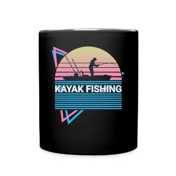 Kayak Kayak Rétro - Mug uni - noir - Devant