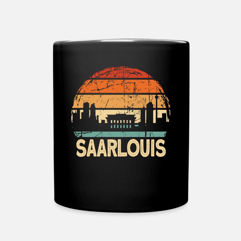 Saarlouis - Tasse einfarbig - Schwarz