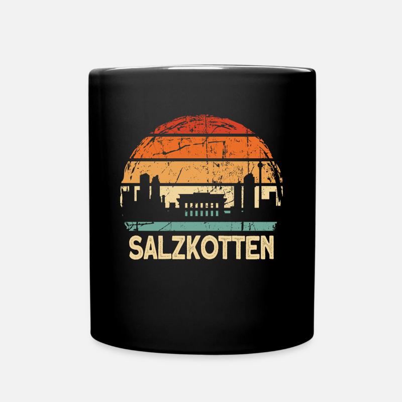 Salzkotten - Tasse einfarbig - Schwarz