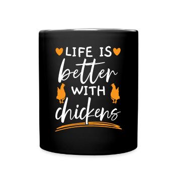 Éleveur de poulet Chuchoteur de poulet Animal de ferme - Mug uni - noir - Devant