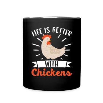 Éleveur de poulet Chuchoteur de poulet Animal de ferme - Mug uni - noir - Devant