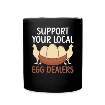 Éleveur de poulet Chuchoteur de poulet Animal de ferme - Mug uni - noir - Devant