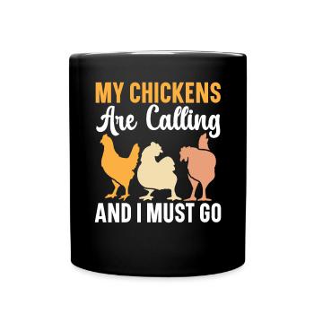 Éleveur de poulet Chuchoteur de poulet Animal de ferme - Mug uni - noir - Devant