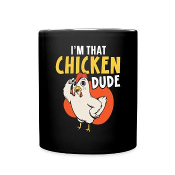 Poulet fermier Poulet Chuchoteur Animal de la ferme - Mug uni - noir - Devant