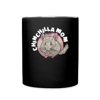 Chinchilla Mom Longhair Short-tailed Longtail - Full Colour Mug - black - Front