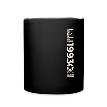 30th Birthday Man Original June Vintage 1993 - Full Colour Mug - black - Front