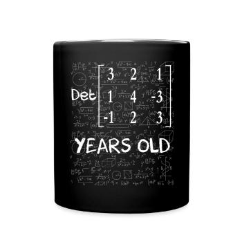 60th birthday 60 years matrix determinant - Full Colour Mug - black - Front