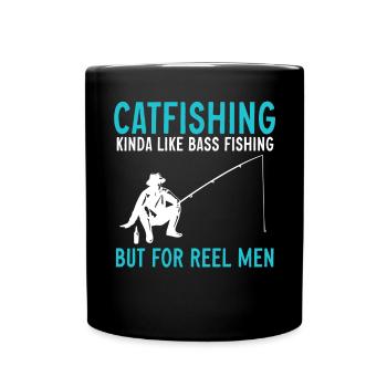 Pêche au poisson-chat Pêcheurs à la ligne - Mug uni - noir - Devant