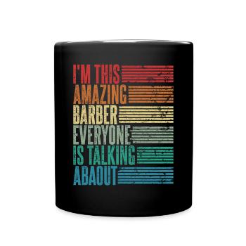 Barbier Barbier Coiffeur Cadeau Coiffeur - Mug uni - noir - Devant