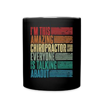 Chiropraticien Chiropraticien Cadeau Rétro - Mug uni - noir - Devant