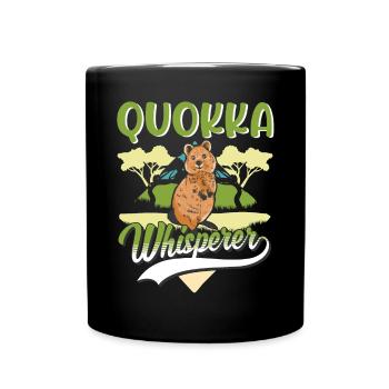 Quokka Whisperer Kangourou à queue courte - Mug uni - noir - Devant