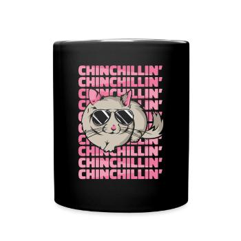 Chinchillin Shorttail Longtail Longhair - Full Colour Mug - black - Front