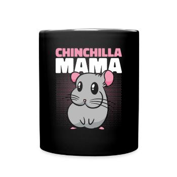 Chinchilla Mama Longhair Shorttail Longtail - Full Colour Mug - black - Front