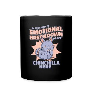 Emotional Breakdown Place Langhaar Kurzschwanz - Tasse einfarbig - Schwarz - Vorne