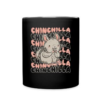 Chinchilla Longhair Shorttail Longtail - Full Colour Mug - black - Front
