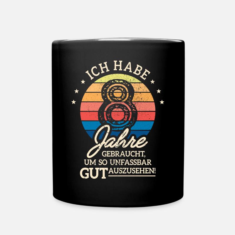 8. Geburtstag Geschenk Habe 8 Jahre Gebraucht - Tasse einfarbig - Schwarz