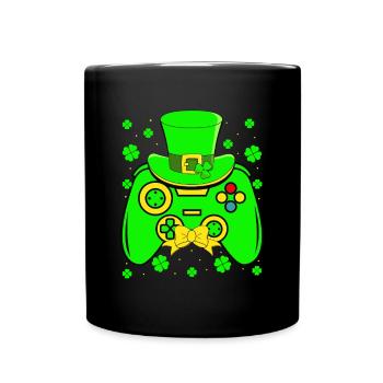St Patricks Day Jeu vidéo Gaming Gamer Gift Kidsd - Mug uni - noir - Devant