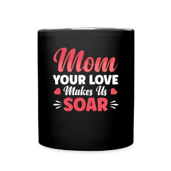 Your love makes us ascend - Full Colour Mug - black - Front