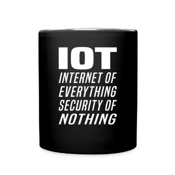 Internet Of Things IOT Programmer Admin IT - Full Colour Mug - black - Front