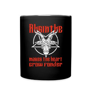 Satan Beelzebub Teufel Gothic Pentagram Mystisch - Tasse einfarbig - Schwarz - Vorne