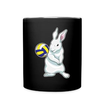 Joueur de volley-ball Bunny Volley-ball - Mug uni - noir - Devant