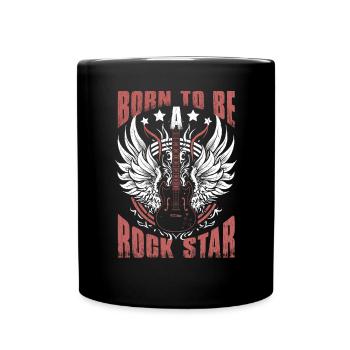 Born To Be A Rock Star Rock Music - Mug uni - noir - Devant