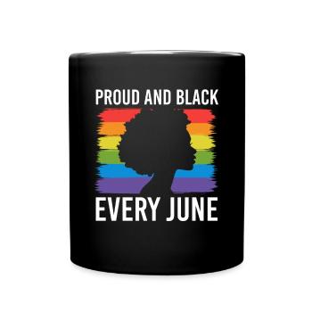 Cadeau de chemise LGBTQ+ Mois LGBT - Mug uni - noir - Devant