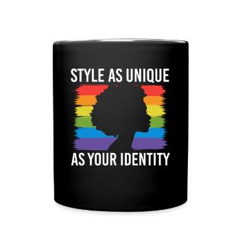 Cadeau de chemise LGBTQ+ Mois LGBT - Mug uni - noir - Devant