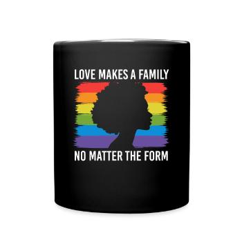 Cadeau de chemise LGBTQ+ Mois LGBT - Mug uni - noir - Devant