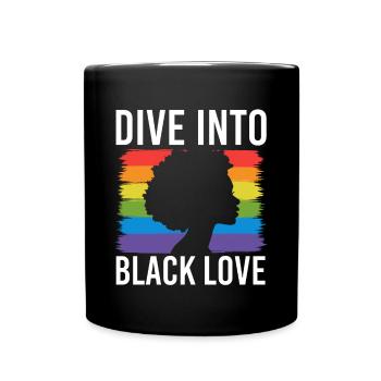 Cadeau de chemise LGBTQ+ Mois LGBT - Mug uni - noir - Devant