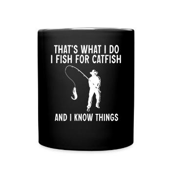 Pêche au poisson-chat Pêcheurs à la ligne - Mug uni - noir - Devant
