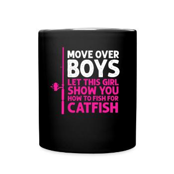 Pêche au poisson-chat Pêcheurs à la ligne - Mug uni - noir - Devant