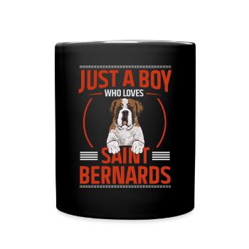 St. Bernard St. Bernard Dog Dog - Full Colour Mug - black - Front