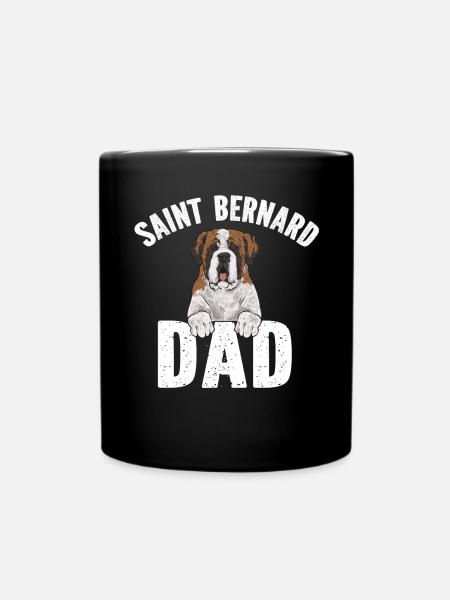 Bernhardiner St. Bernhardshund Hund - Tasse einfarbig - Schwarz