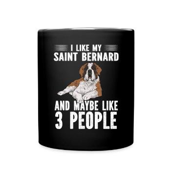 St. Bernard St. Bernard Dog Dog - Full Colour Mug - black - Front