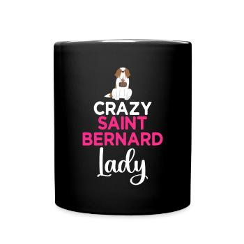 St. Bernard St. Bernard Dog Dog - Full Colour Mug - black - Front