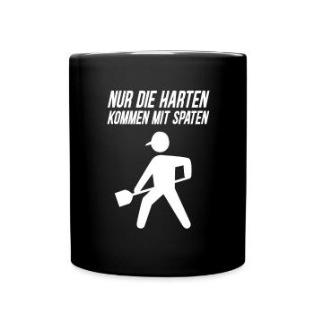 Gärtner Spruch Hobbygärtner Gartenarbeit Arbeiter - Tasse einfarbig - Schwarz - Vorne